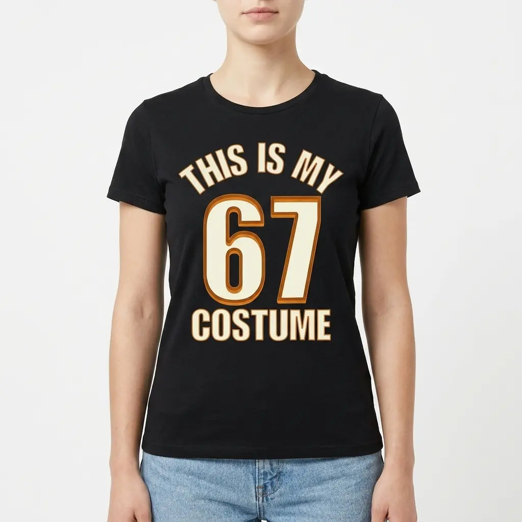 Funny 67th Birthday Costume Shirt 4 Front view showcasing entire shirt design.
