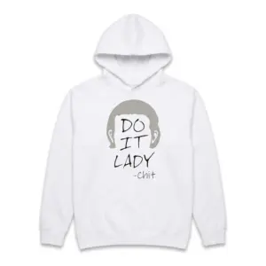 Funny Do It Lady Picard Meme Graphic Tee 7 White graphic tee displaying a playful Picard meme with the phrase 'Do It Lady'.