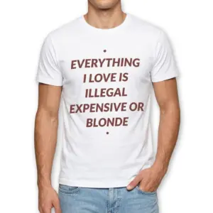 Funny Everything I Love Statement Graphic Tee 8 Graphic tee featuring witty statement.