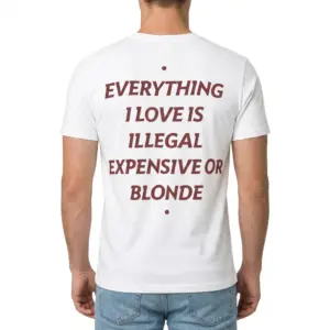 Funny Everything I Love Statement Graphic Tee 10 Casual tee with humorous saying.