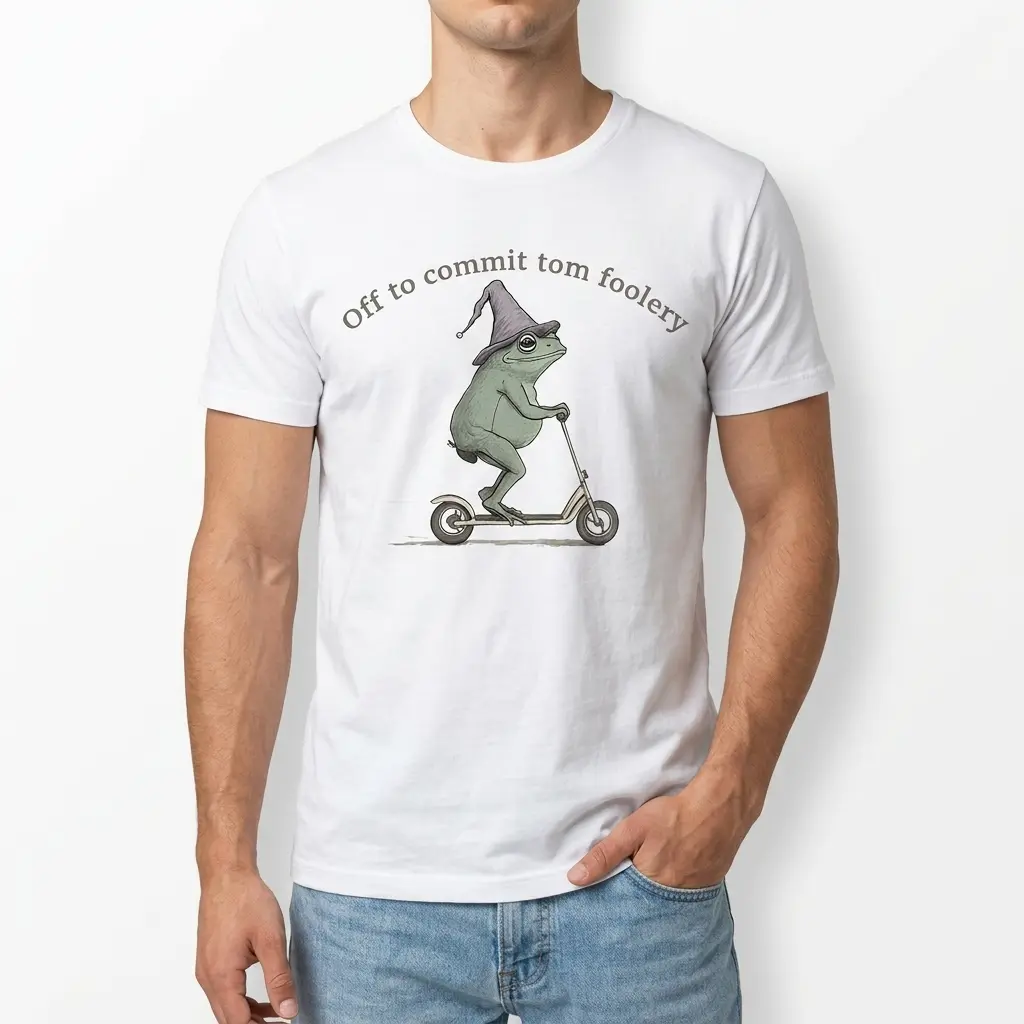 Funny Frog Scooter T-Shirt 3 funny frog scooter t shirt 2.jpg