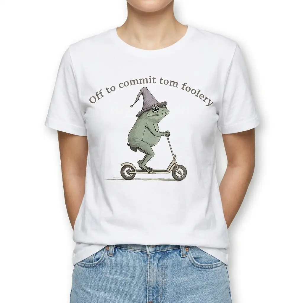 Funny Frog Scooter T-Shirt 4 funny frog scooter t shirt 3.jpg