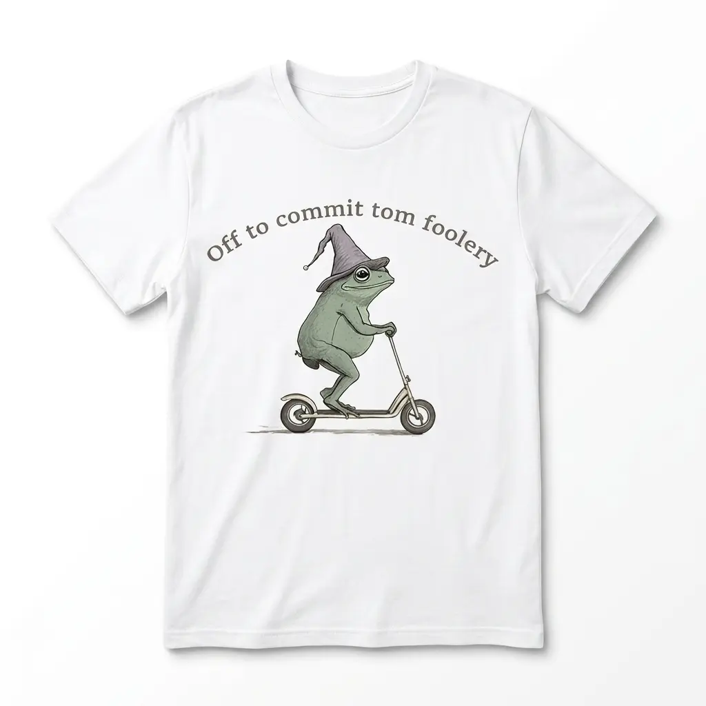 Funny Frog Scooter T-Shirt 1 funny frog scooter t shirt.jpg