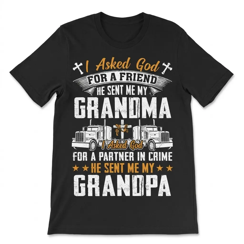 funny god sent me my grandma grandpa t shirt.jpg