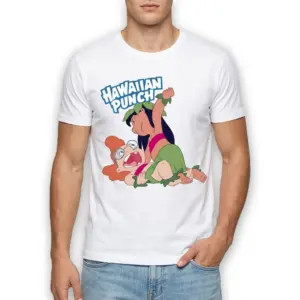 Funny Hawaiian Punch Cartoon Fight Graphic Tee 7 funny hawaiian punch cartoon fight graphic tee 1.jpg