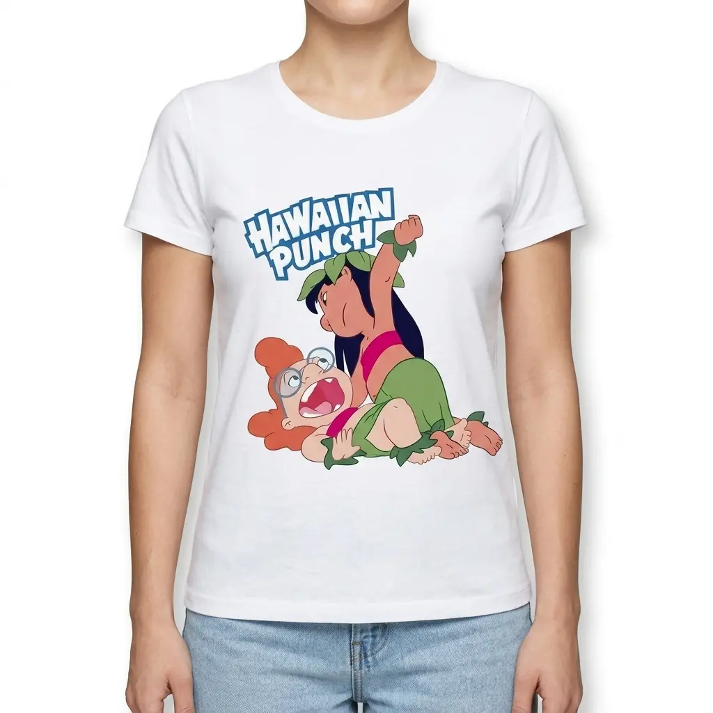 funny hawaiian punch cartoon fight graphic tee 2.jpg