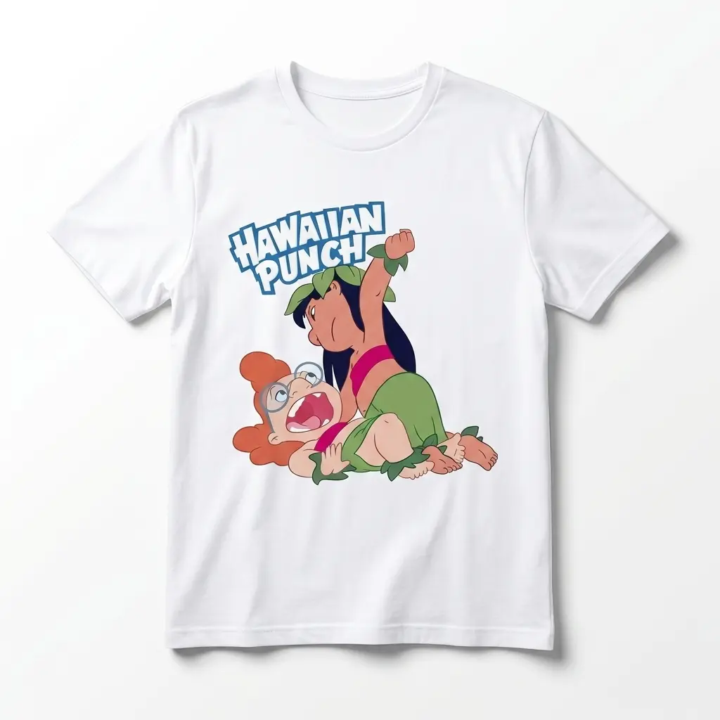 funny hawaiian punch cartoon fight graphic tee.jpg