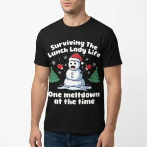 Funny Lunch Lady Christmas Meltdown T-Shirt 10 funny lunch lady christmas meltdown t shirt 4.jpg