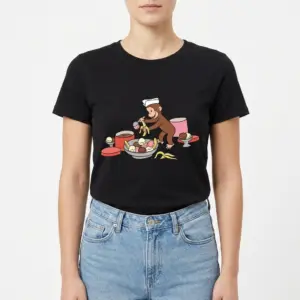 Funny Monkey Ice Cream T-Shirt 9 funny monkey ice cream t shirt 3.jpg