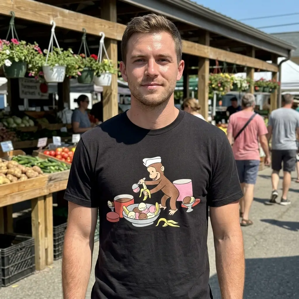 Funny Monkey Ice Cream T-Shirt 6 funny monkey ice cream t shirt 5.jpg