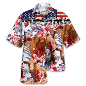 funny patriotic cow floral hawaiian shirt.jpg
