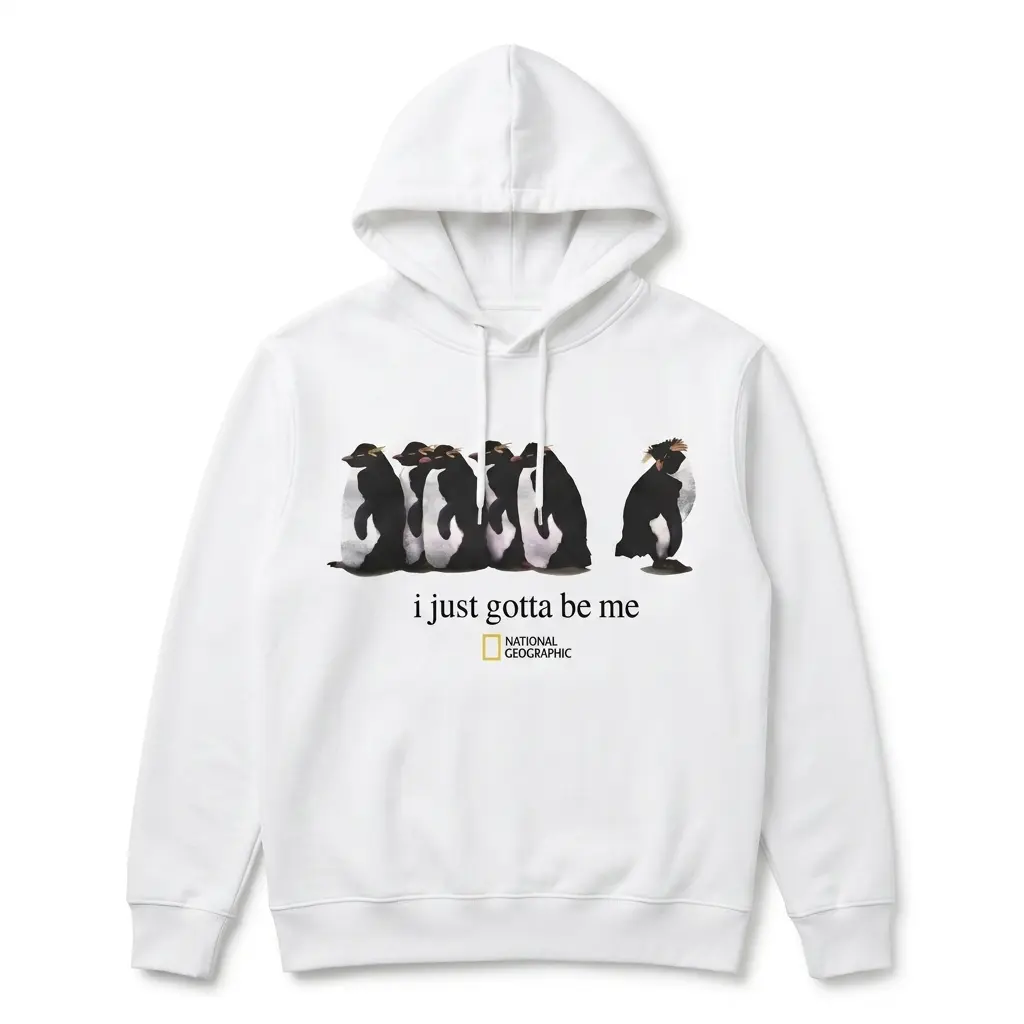 funny penguin individuality t shirt 1.jpg