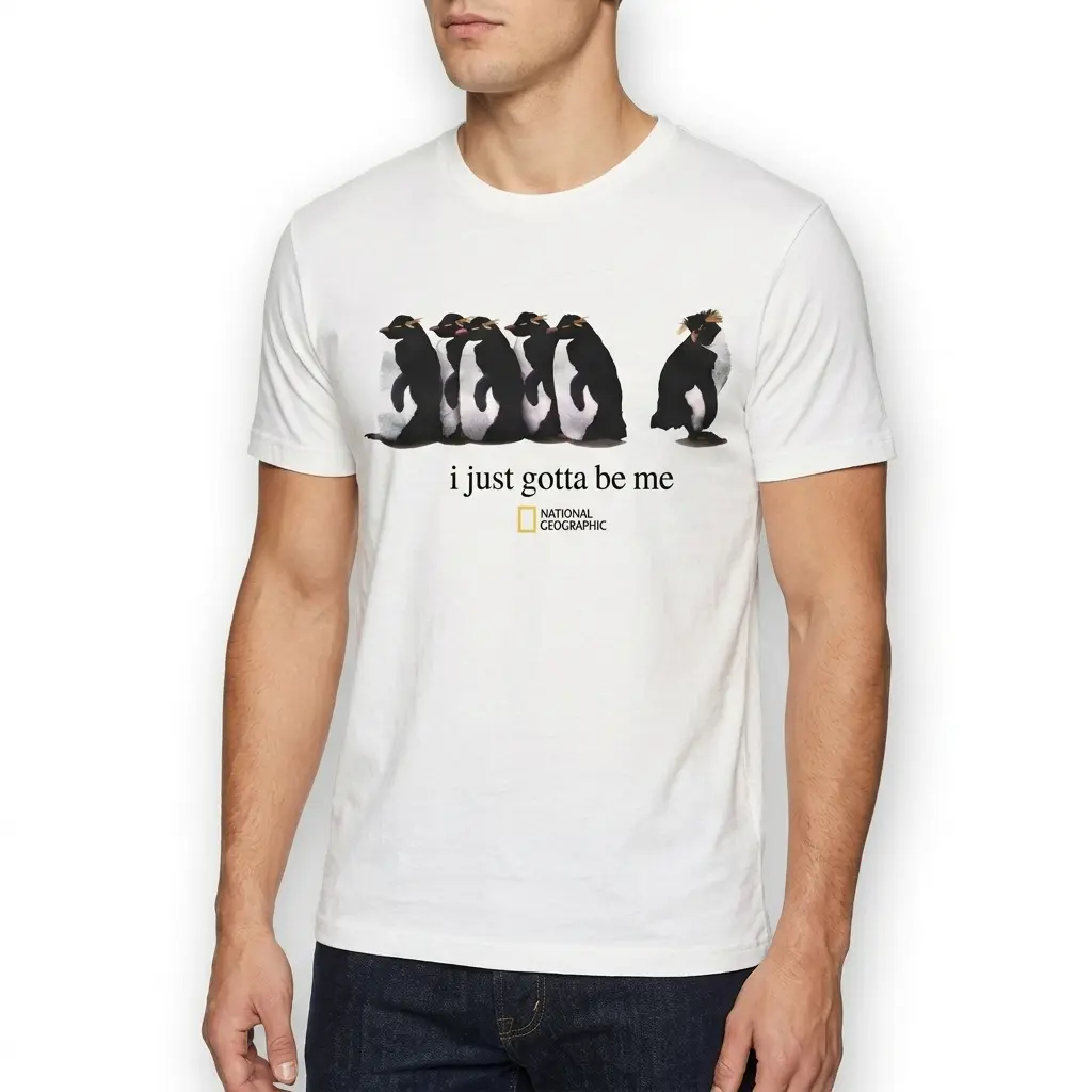 funny penguin individuality t shirt 4.jpg