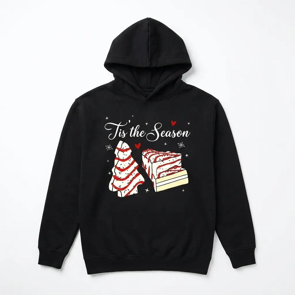 funny tis the season christmas tree cake t shirt 1.jpg