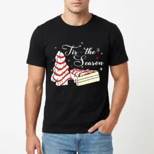 Funny Tis the Season Christmas Tree Cake T-Shirt 8 funny tis the season christmas tree cake t shirt 2.jpg