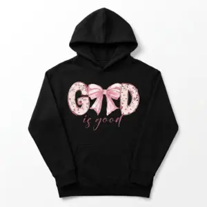 God Is Good Pink Bow T-Shirt 7 god is good pink bow t shirt 1.jpg