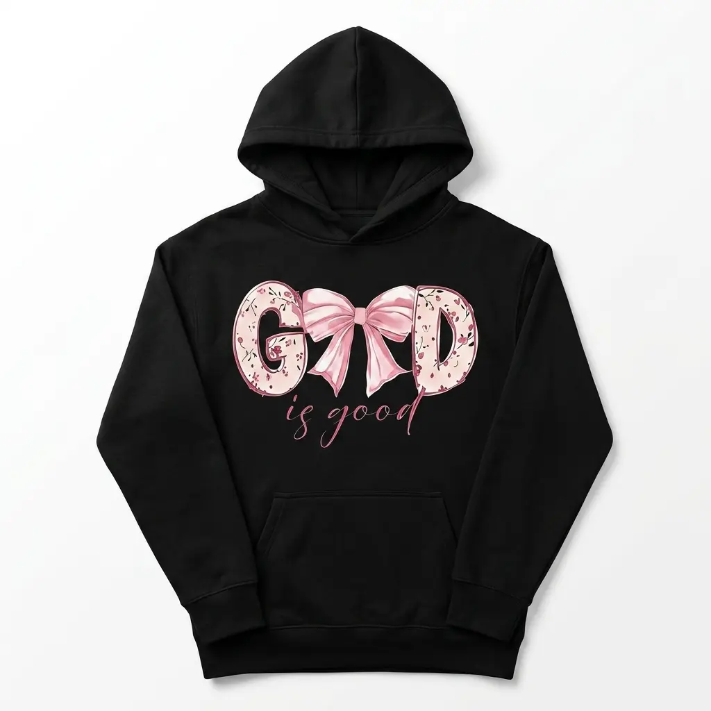 god is good pink bow t shirt 1.jpg