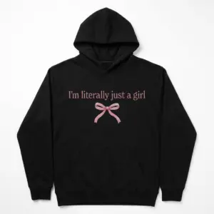 Im Literally Just A Girl Bow T-Shirt 7 im literally just a girl bow t shirt 1.jpg