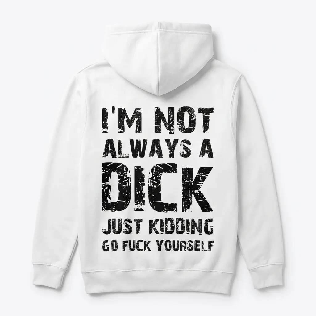 Close-up of the shirt displaying its humorous design and clear lettering.