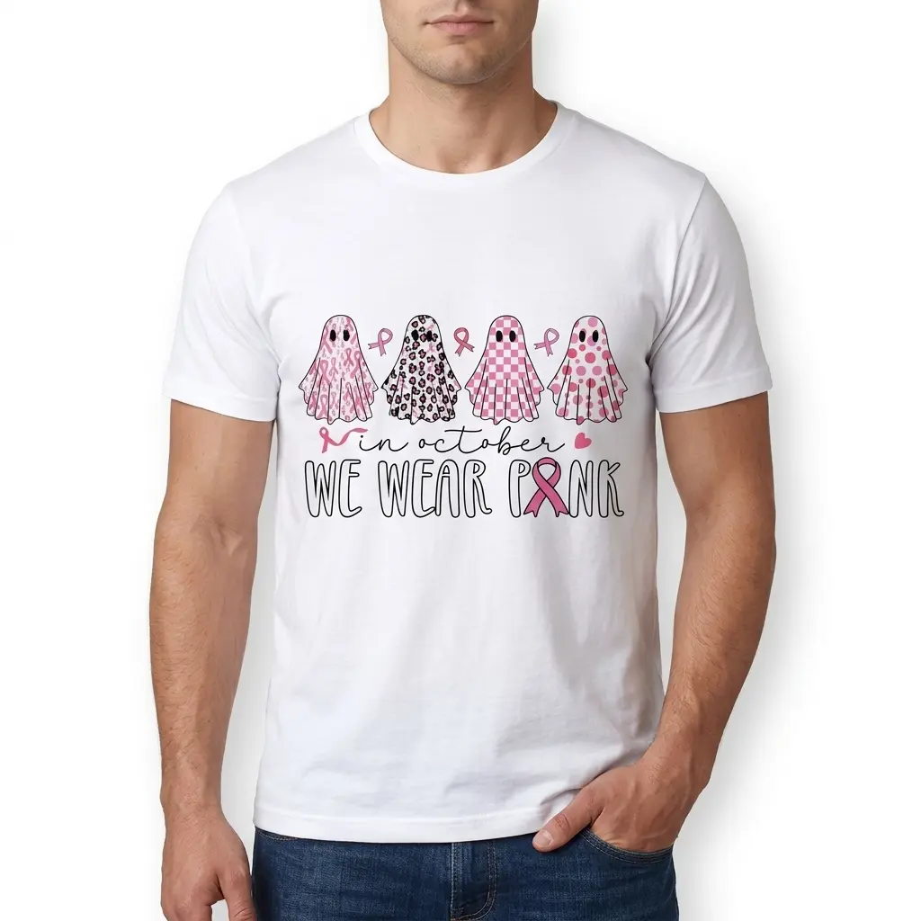 In October We Wear Pink Ghost Breast Cancer T-Shirt 5 in october we wear pink ghost breast cancer t shirt 4.jpg