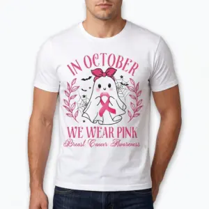 In October We Wear Pink Ghost T-Shirt 10 in october we wear pink ghost t shirt 4.jpg