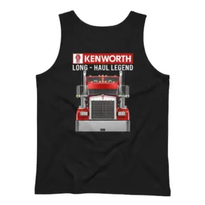 Kenworth Long Haul Legend T-Shirt 8 Back view of tank top with striking Kenworth truck graphic.