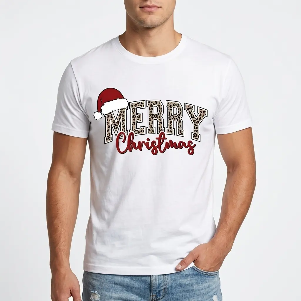 Leopard Merry Christmas T-Shirt 3 leopard merry christmas t shirt 2.jpg