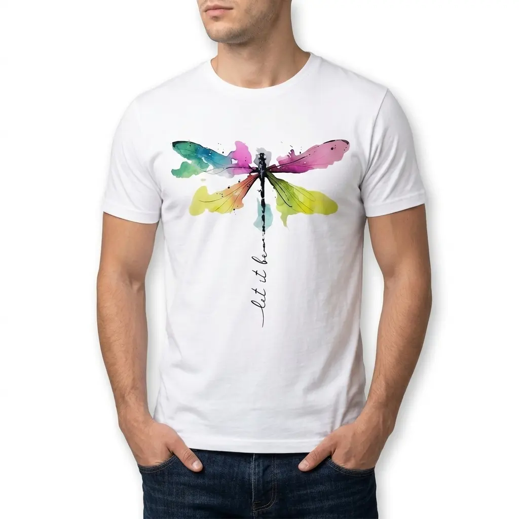 Let It Be Watercolor Dragonfly Shirt 5 let it be watercolor dragonfly shirt 4.jpg