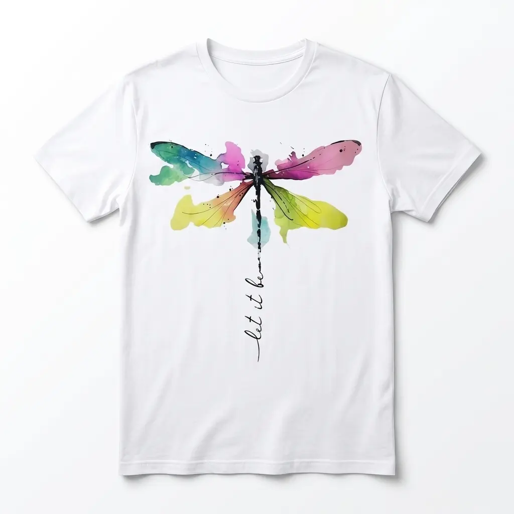 Let It Be Watercolor Dragonfly Shirt 1 let it be watercolor dragonfly shirt.jpg
