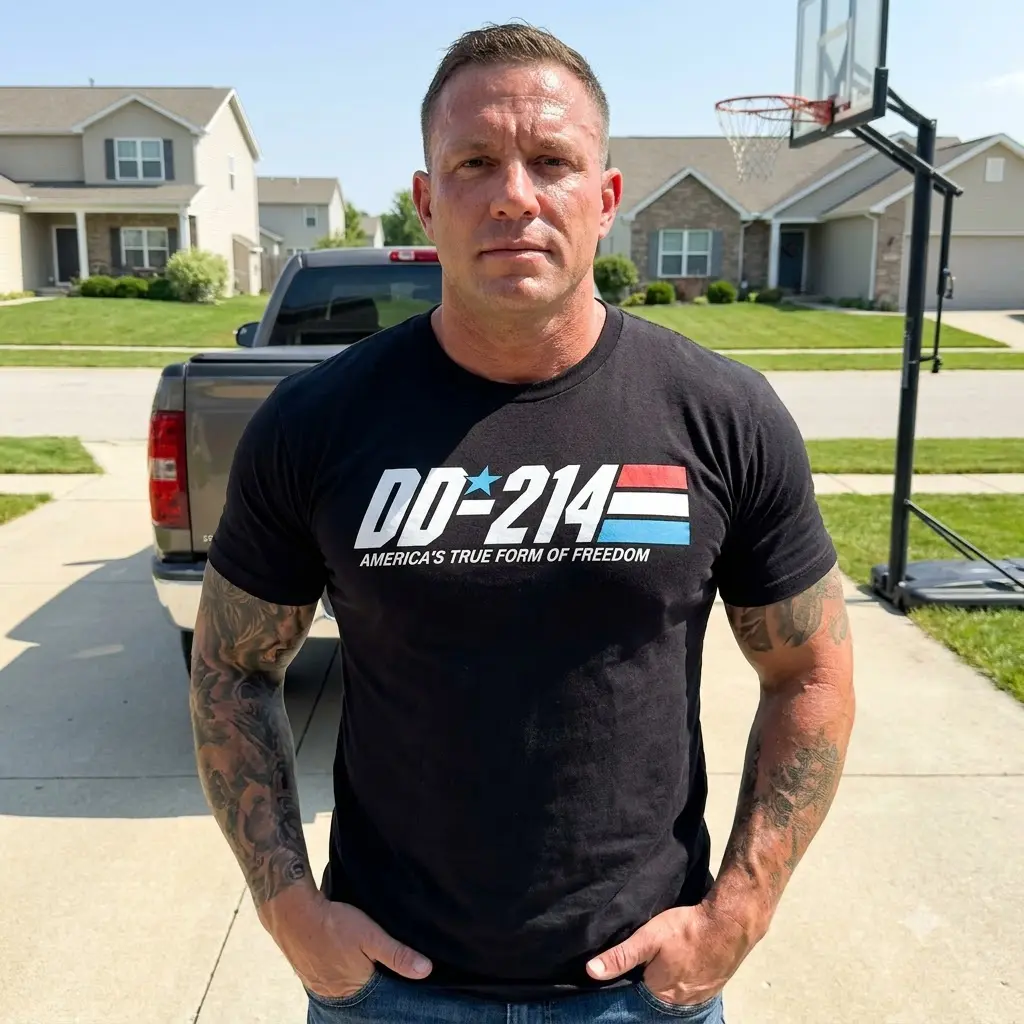 DD-214 Alumni Military Veteran T-Shirt - Casual Wear Lifestyle