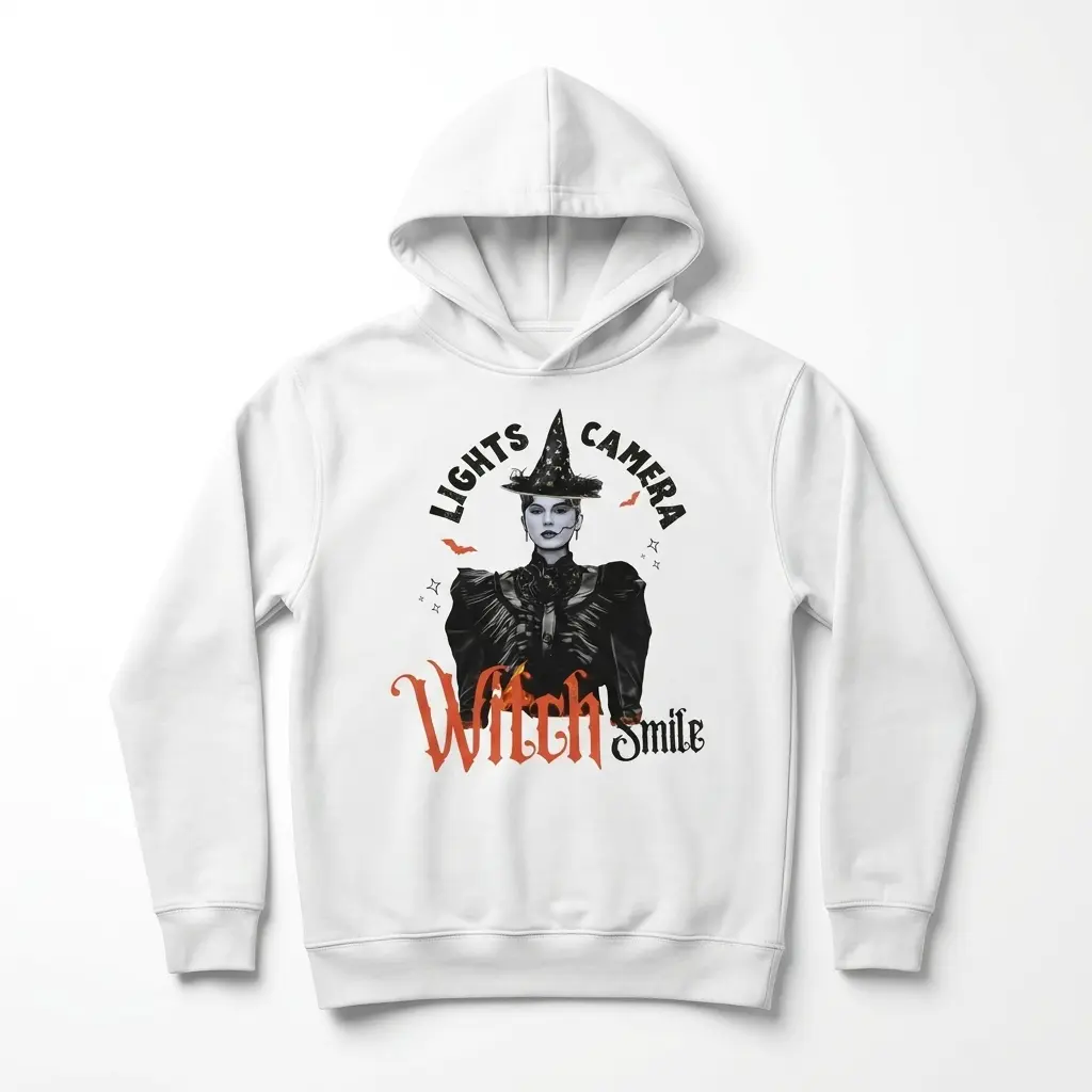 Lights Camera Witch Smile Halloween T-Shirt 2 lights camera witch smile halloween t shirt 1.jpg