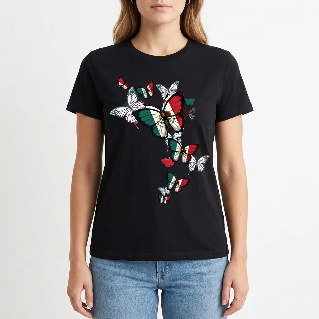 mexican flag butterfly t shirt 3.jpg