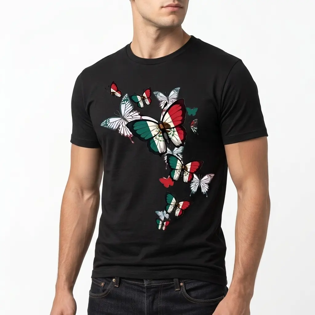mexican flag butterfly t shirt 4.jpg