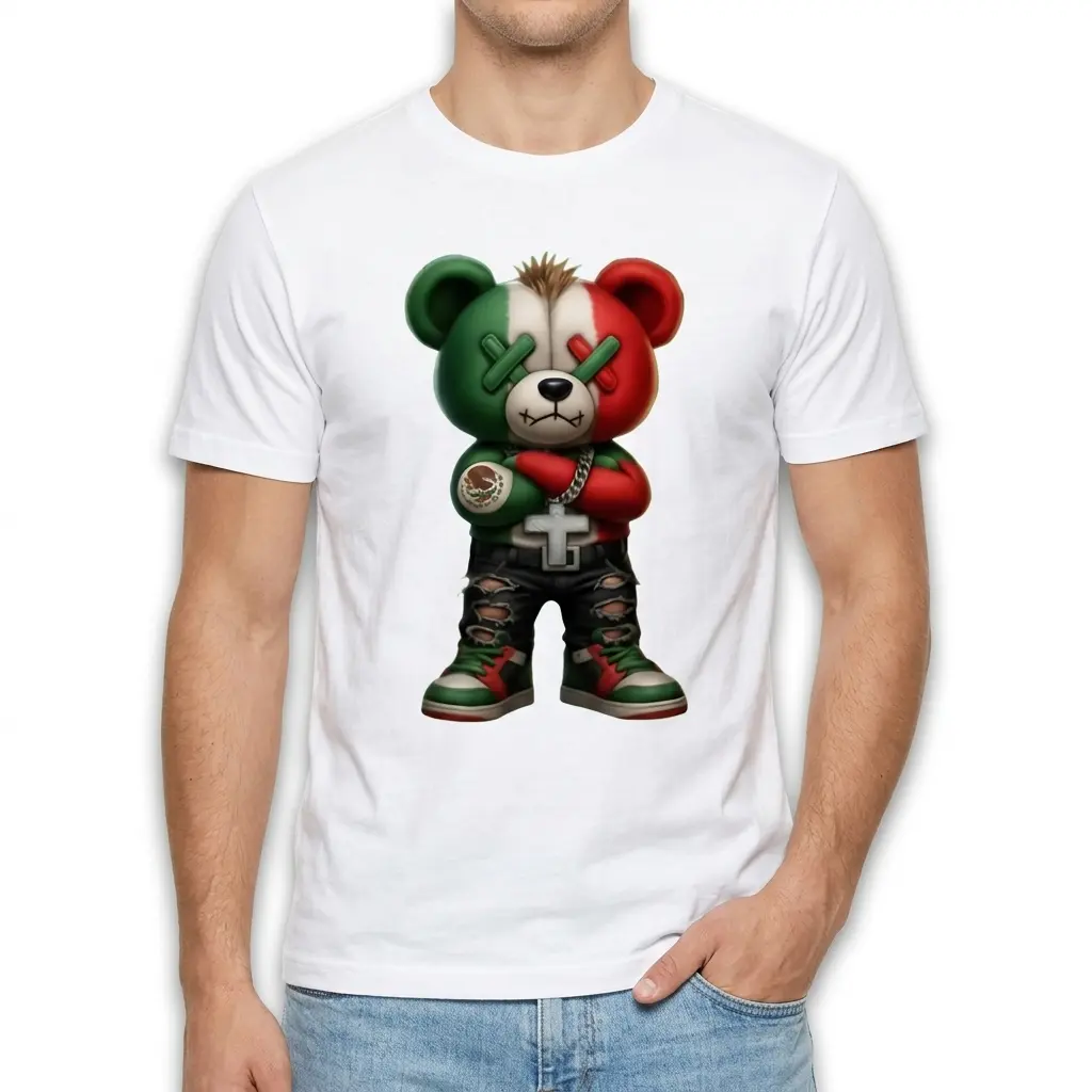 mexican flag streetwear bear t shirt 2.jpg