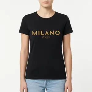 Milano Italy Gold Text T-Shirt 9 milano italy gold text t shirt 3.jpg