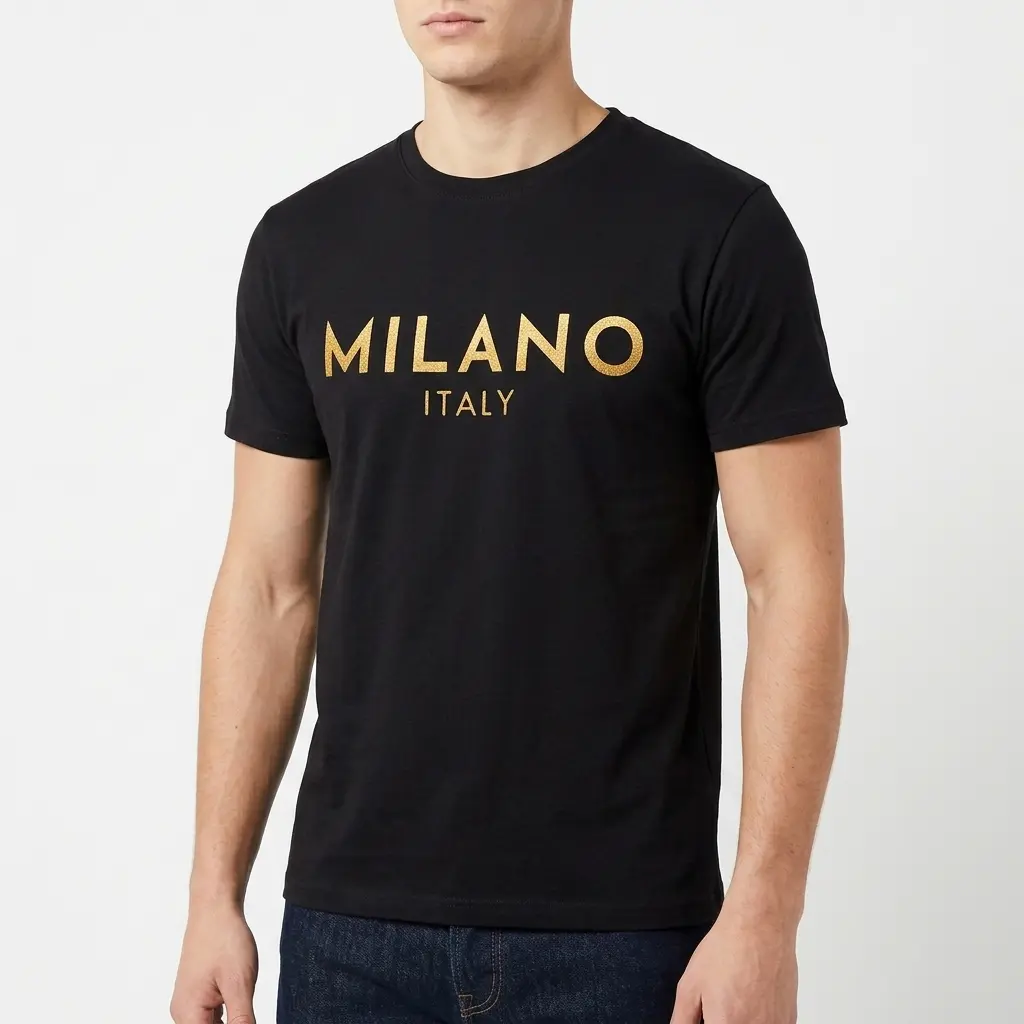 milano italy gold text t shirt 4.jpg