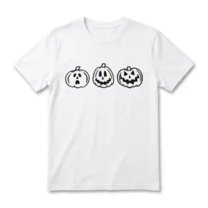 minimalist jack o lantern trio t shirt.jpg
