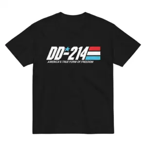 DD-214 Alumni Military Veteran T-Shirt - Front Flat Lay