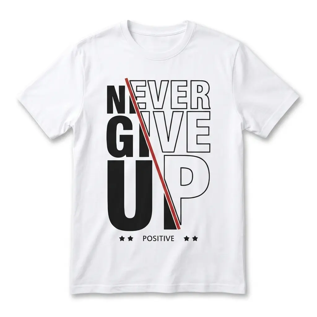 never give up positive graphic t shirt.jpg