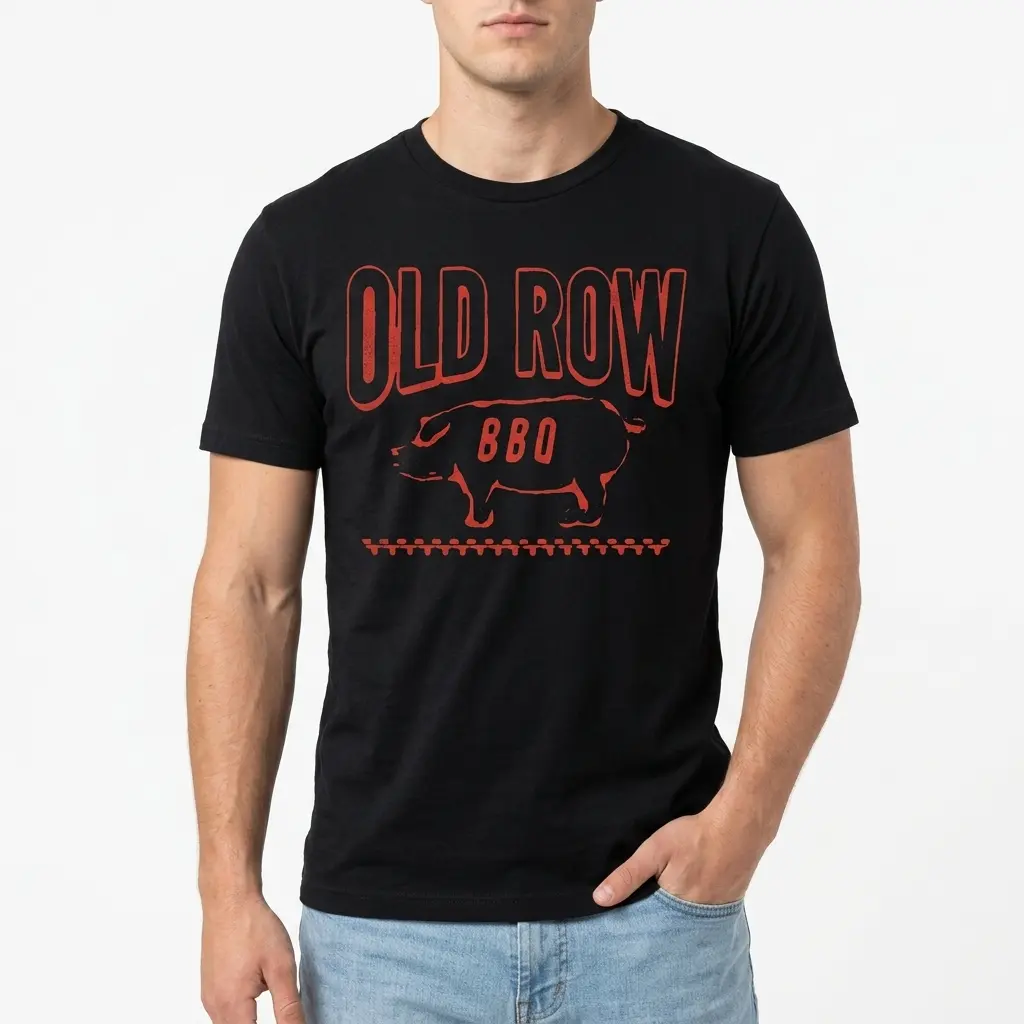 Old Row BBQ Pig T-Shirt 3 old row bbq pig t shirt 2.jpg
