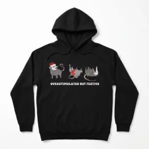 Overstimulated But Festive Possum T-Shirt 7 overstimulated but festive possum t shirt 1.jpg