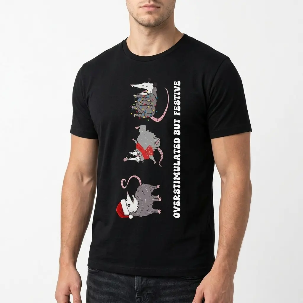 overstimulated but festive possum t shirt 4.jpg