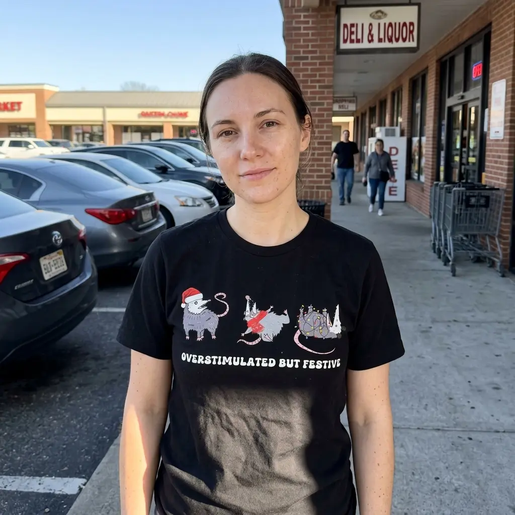overstimulated but festive possum t shirt 5.jpg