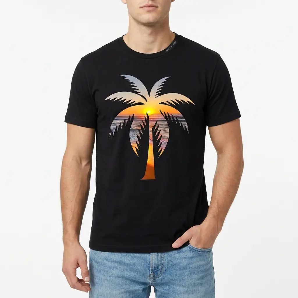 Palm Tree Ocean Sunset T-Shirt 3 palm tree ocean sunset t shirt 2.jpg