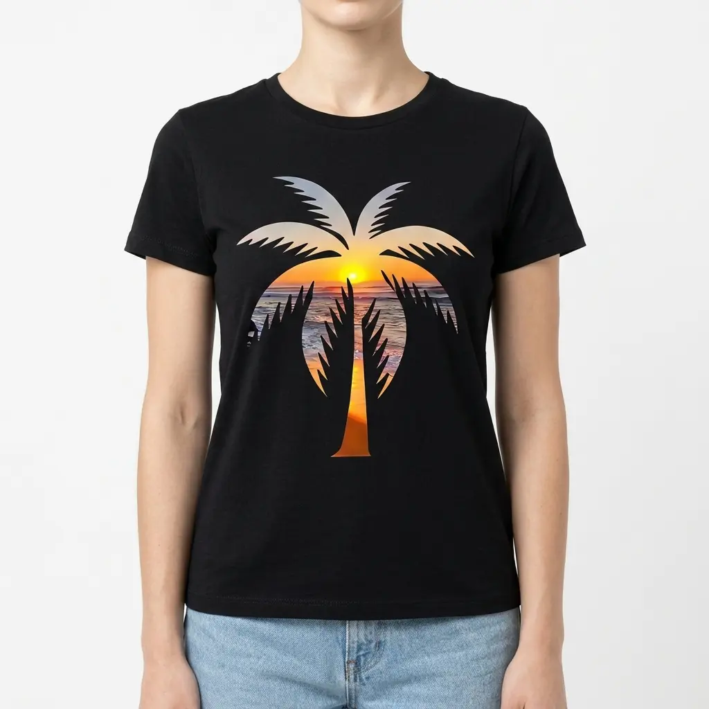Palm Tree Ocean Sunset T-Shirt 4 palm tree ocean sunset t shirt 3.jpg