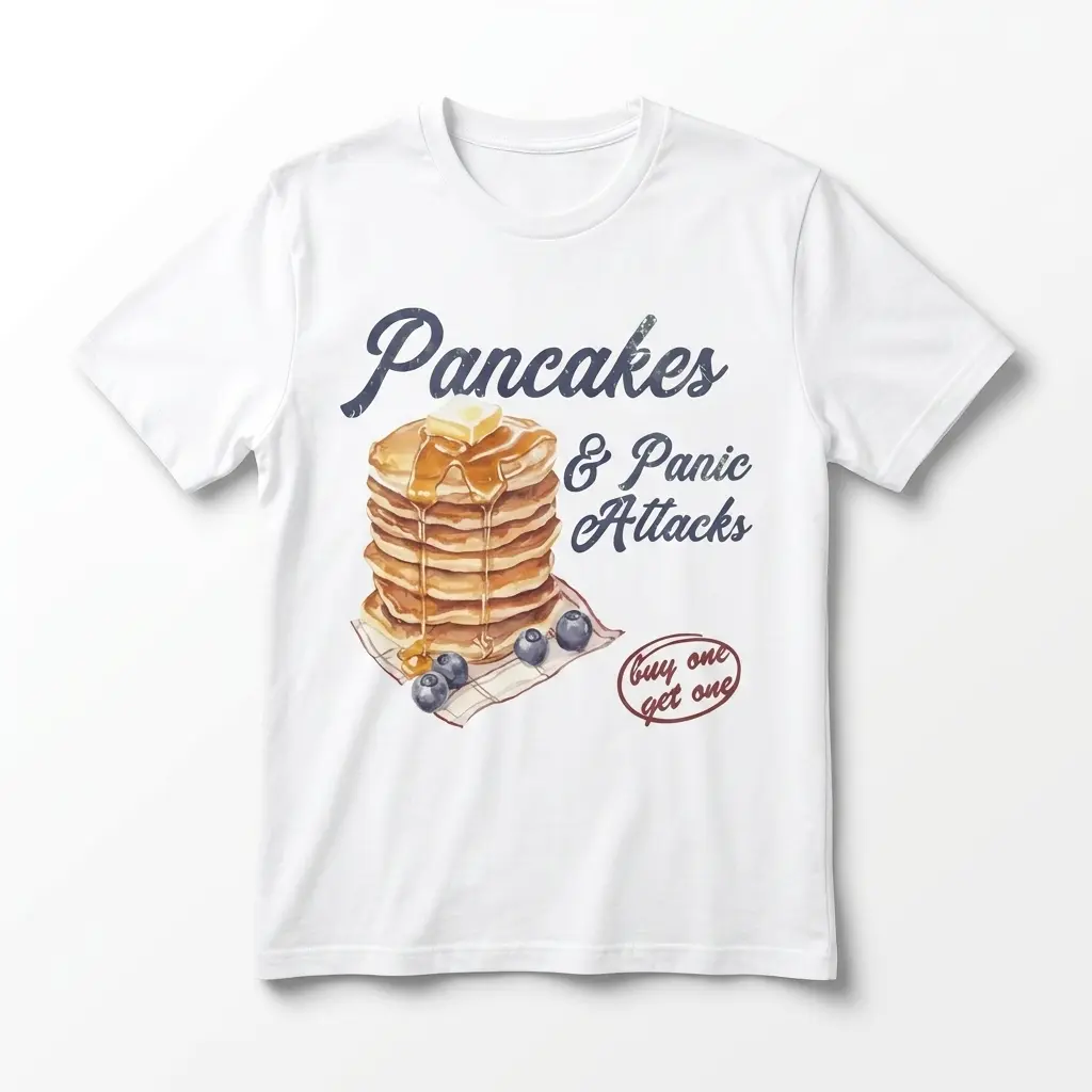 pancakes and panic attacks graphic t shirt.jpg