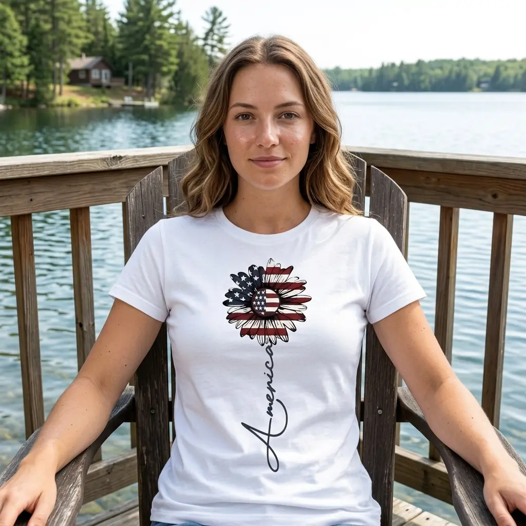 Patriotic American Flag Sunflower T-Shirt 6 patriotic american flag sunflower t shirt 5.jpg