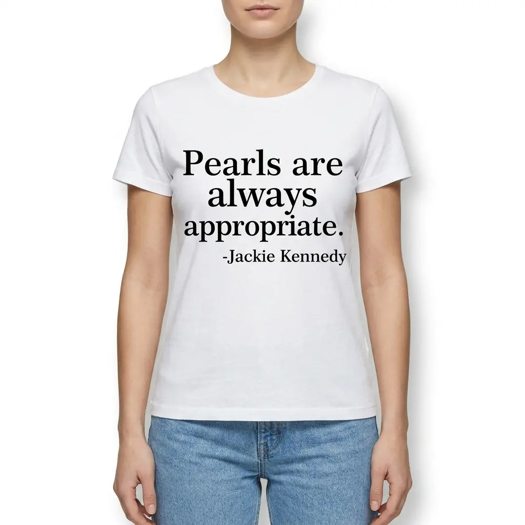 Pearls Are Always Appropriate Quote T-Shirt 4 pearls are always appropriate quote t shirt 3.jpg