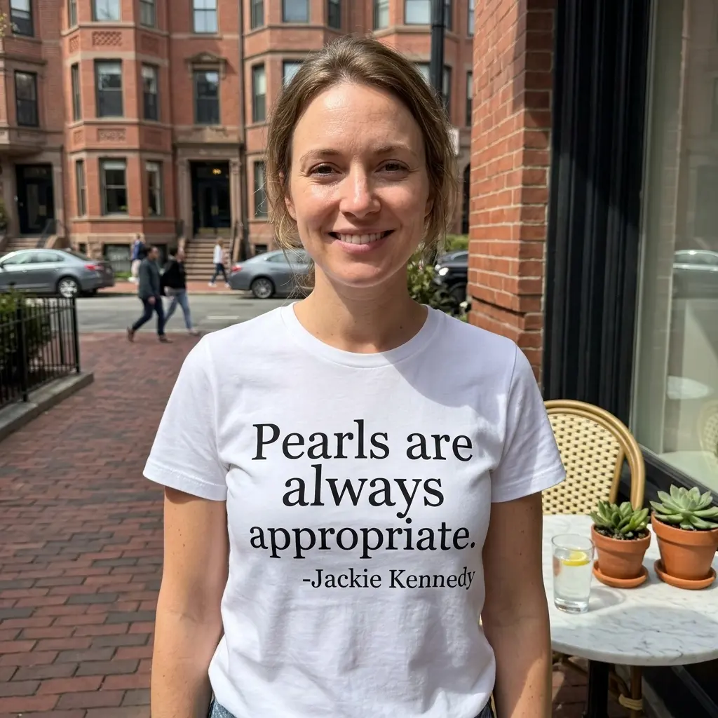 Pearls Are Always Appropriate Quote T-Shirt 6 pearls are always appropriate quote t shirt 5.jpg