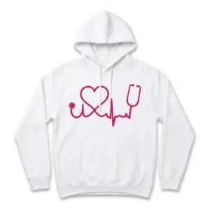 Pink Stethoscope Heartbeat Nurse T-Shirt 7 pink stethoscope heartbeat nurse t shirt 1.jpg